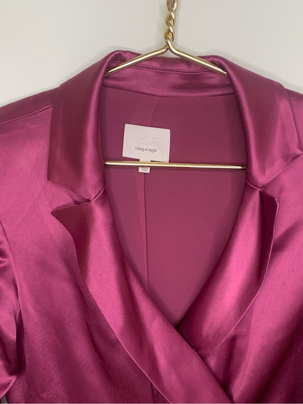 CINQ A SEPT dress mini sz 4 luxurious Magenta - Picture 2 of 11